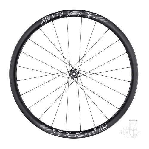 kolo zadní siln. F. TEAM SP KARBON DISC 35 plášť.