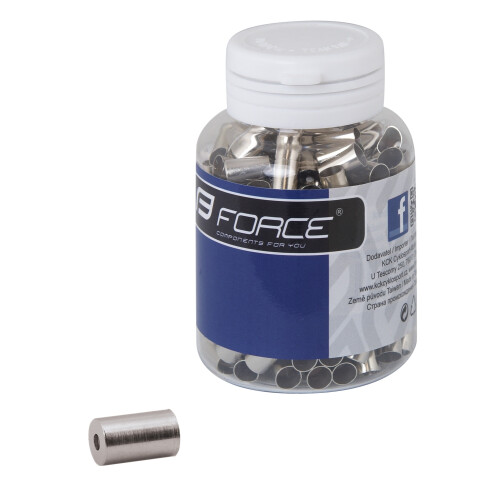 koncovka brzd.bowdenu 5,5 mm CNC, stříbrná 250ks
