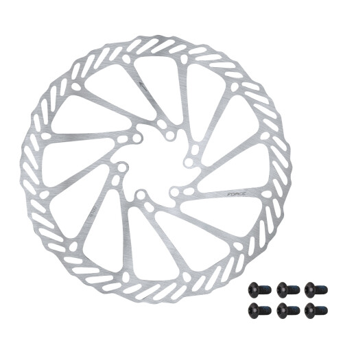kotouč brzdový FORCE-2 180 mm, 6 děr, stříbrný