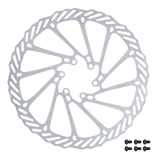 kotouč brzdový FORCE-7 180 mm, 6 děr, stříbrný