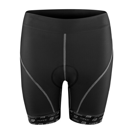 kraťasy FORCE LADY-1 do pasu s vložkou, černé
