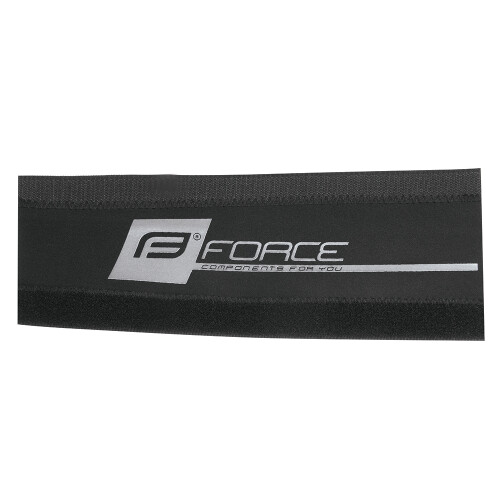 kryt pod řetěz FORCE neoprén 9cm, černo-stříbrný