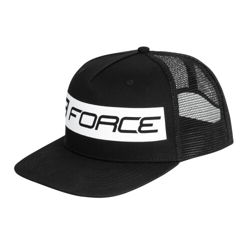 kšiltovka FORCE TRUCKER STRAP, černo-bílá