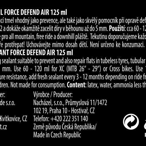 lepení-tmel FORCE Defend Air-kapátko    125ml
