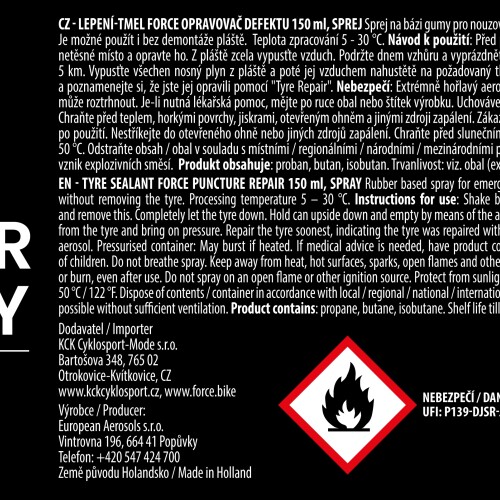 lepení-tmel FORCE opravovač defektu 150ml, sprej
