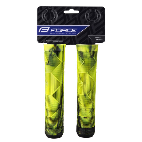 madla FORCE BMX145 gumová, černo-fluo, balená