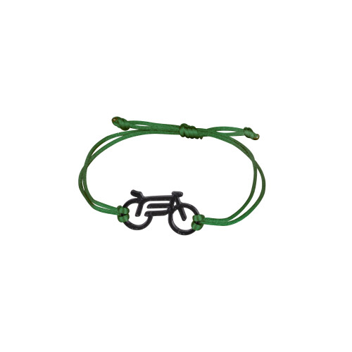 náramek FORCE BIKE, černo-zelený