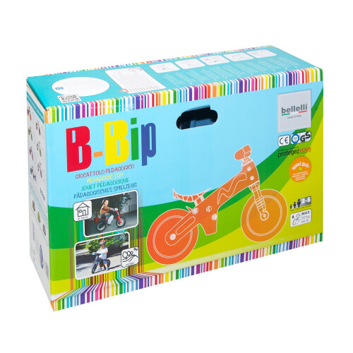 odrážedlo BELLELLI B-BIP, bílo-zelené