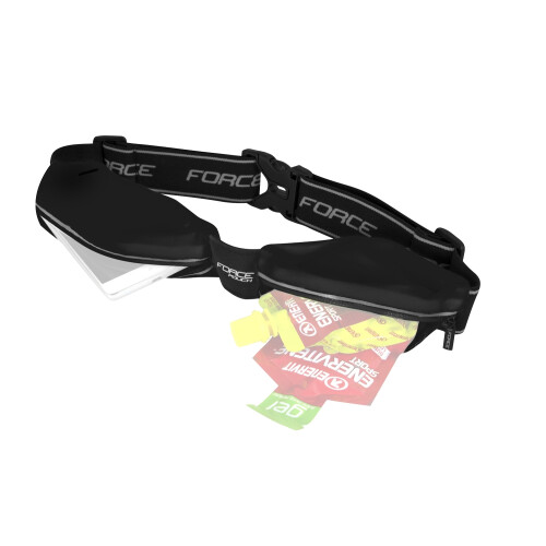 opasek běžecký FORCE POUCH, černý