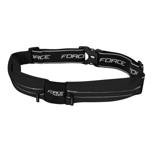 opasek běžecký FORCE POUCH, černý