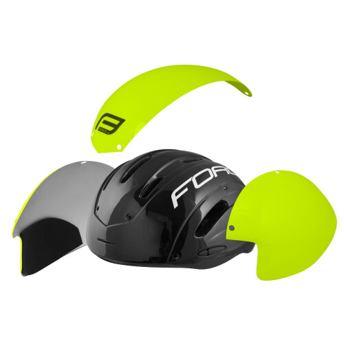 plasty k přilbě  FORCE GLOBE sada 3 ks, fluo