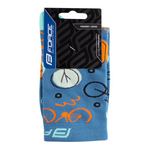 ponožky FORCE CRUISE, petrolejovo-černé