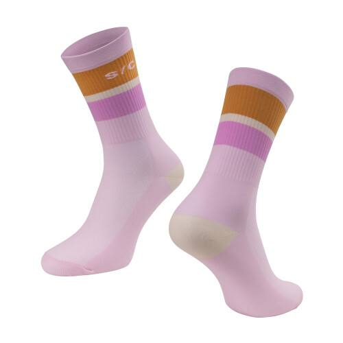 ponožky FORCE STRIPE dlouhé, fialové