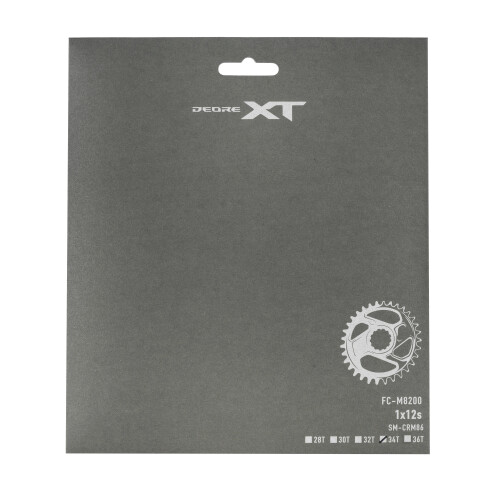 převodník na kliky MTB XT FCM8200 12k 34 zubů