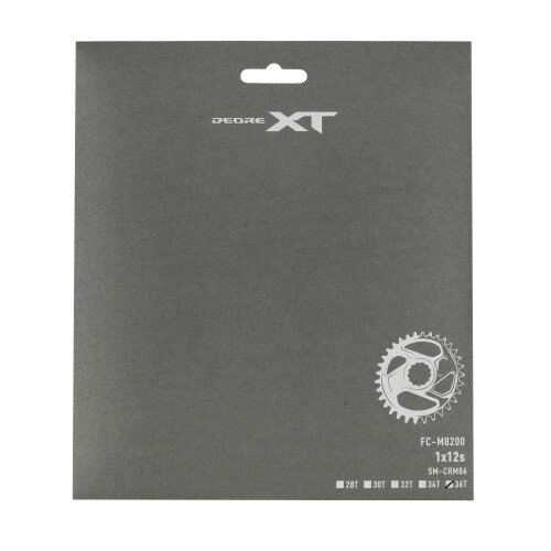 převodník na kliky MTB XT FCM8200 12k 36 zubů