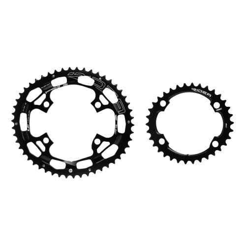 převodníky RIDEA LF, eliptické,50/34z, Al, črn/bíl