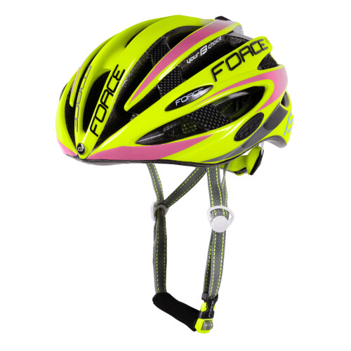 přilba FORCE ROAD PRO, fluo-růžová S - M