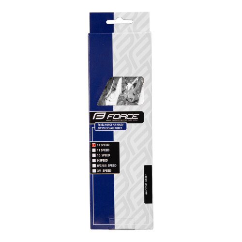 řetěz FORCE/PYC 1202 pro 12-kolo celostříbrný
