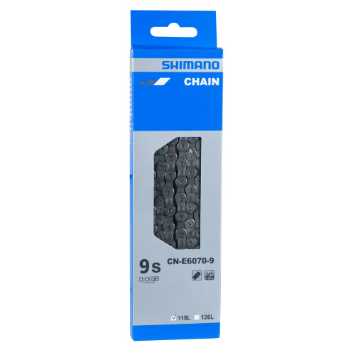 řetěz SH CNE6070 E-BIKE balený+čep, 118 článků 9 k