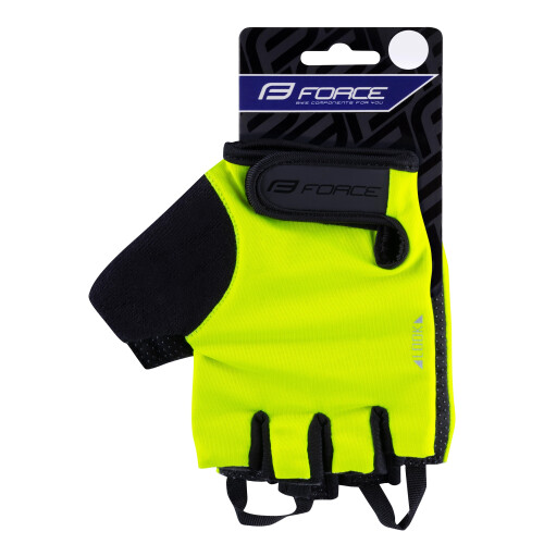 rukavice FORCE LOOK, fluo