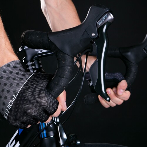 rukavice FORCE POINTS bez zapínání,černo-šedé