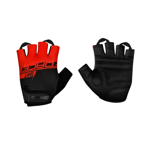 rukavice FORCE SPORT, černo-červené