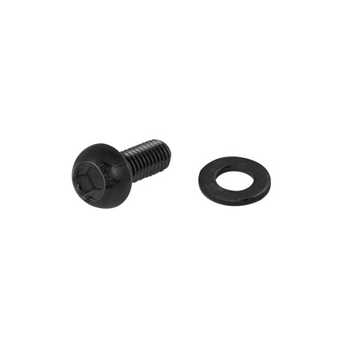 šroub košíku M5 x12 mm šestihran, Fe, černý
