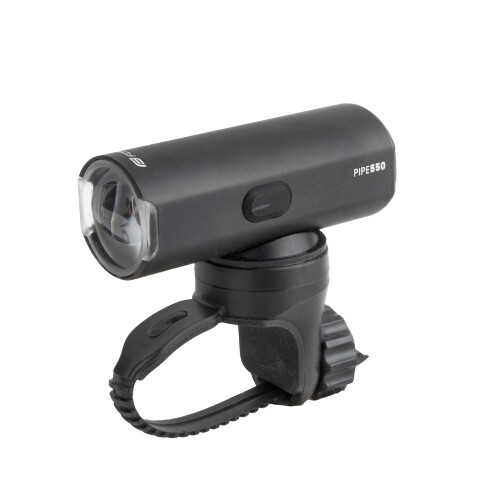 světlo přední FORCE PIPE 550LM USB, černé