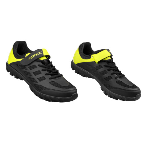 tretry FORCE MTB GO2, černo-fluo