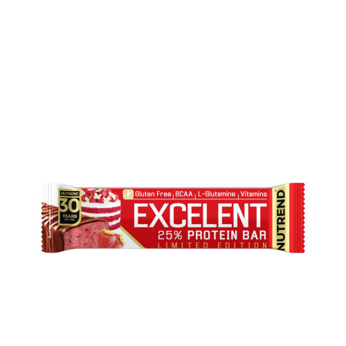tyčinka EXCELENT 85g jahodový dort