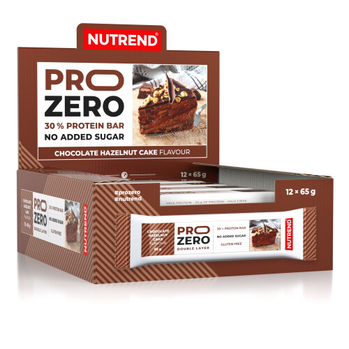 tyčinka PROZERO 65g, čokoládovo-oříškový koláč
