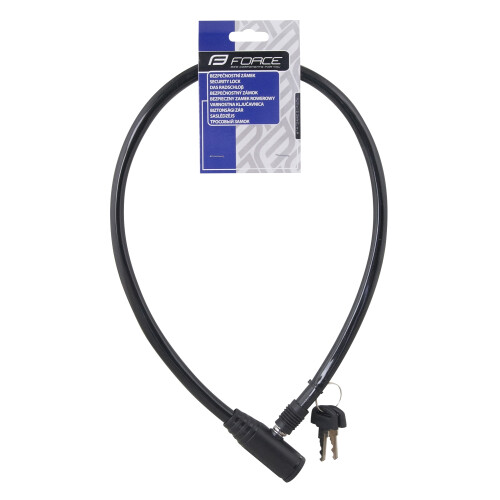 zámek F ECO klíčkový bez držáku 70cm/5mm, černý