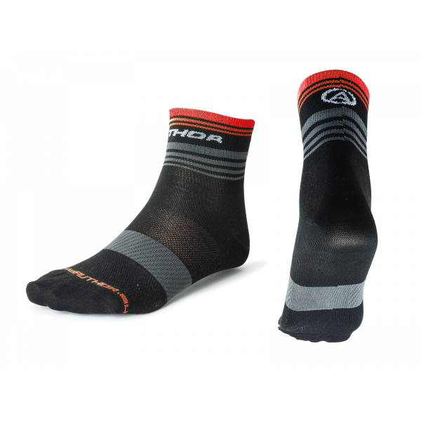 AUTHOR Ponožky ProLite X0 M 38-42 (černá/šedá/červená)