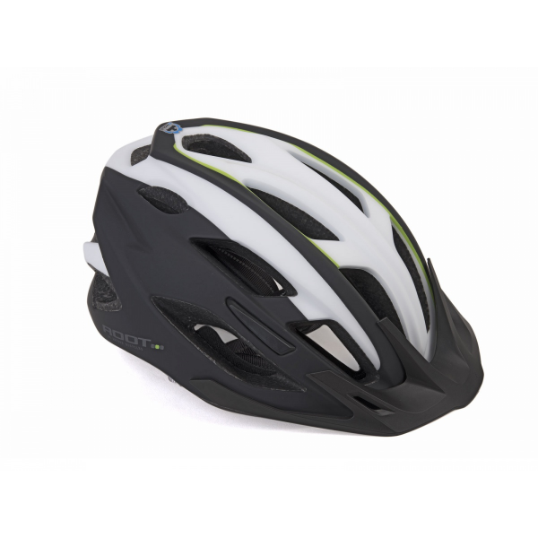 AUTHOR Přilba Root Inmold 59-61cm (181 černá/bílá/zelená)