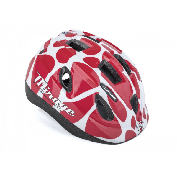 AUTHOR Přilba Mirage Inmold 48-54cm (196 červená/bílá)