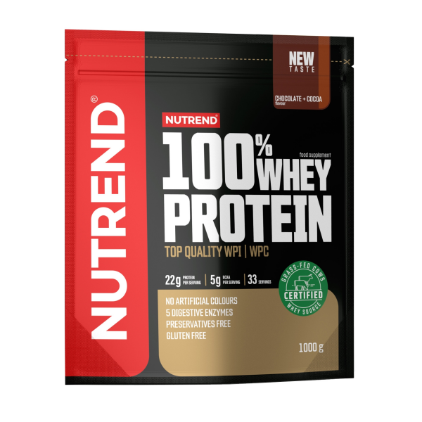 100% Whey Protein, sáček, 1000 g čokoláda a kakao