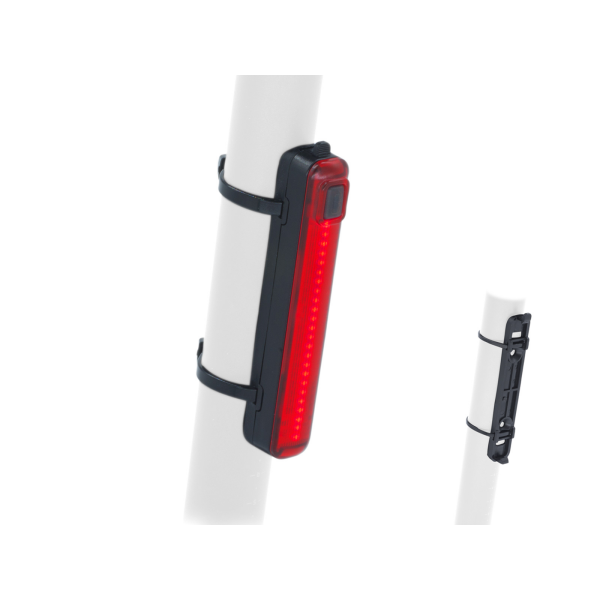 AUTHOR Světlo zad. Stake L 8M USB 30 lm R  (černá/červené-sklo)