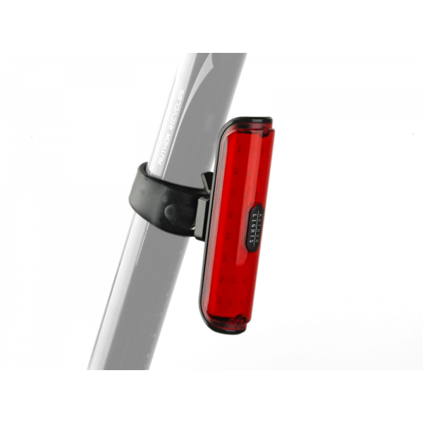 AUTHOR Světlo zad. A-Pilot USB CobLed 50 lm  (černá/červené-sklo)