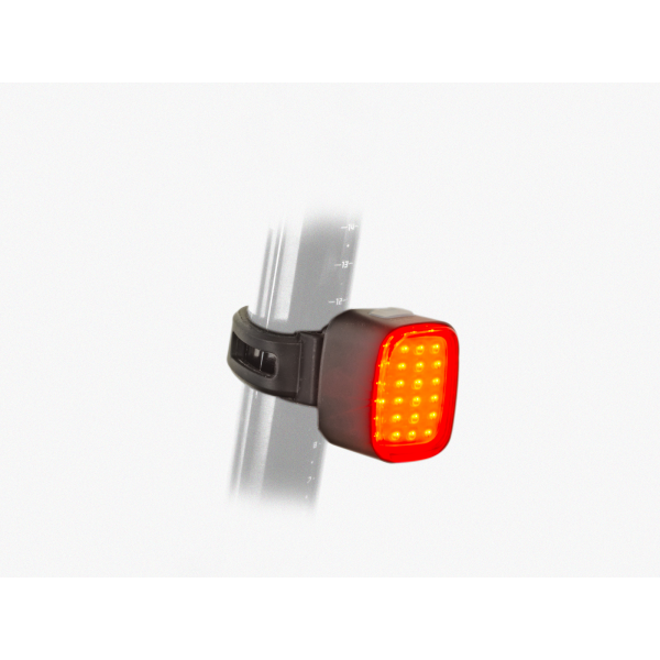 AUTHOR Světlo zad. Cubus USB CobLed 50 lm  (černá/červené-sklo)