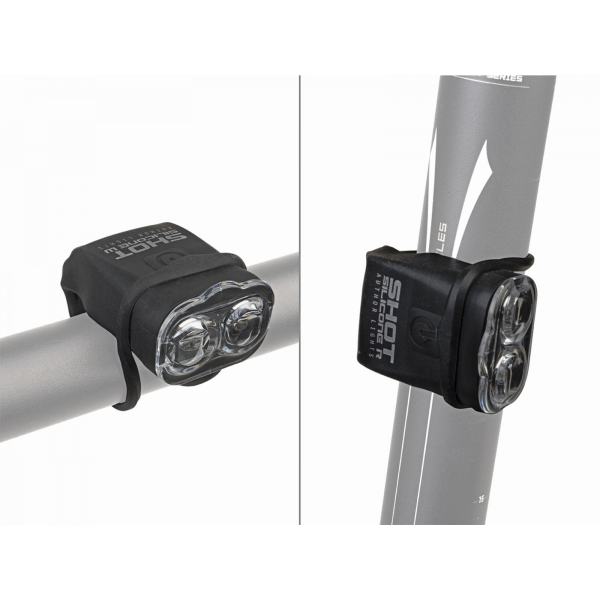 AUTHOR Světlo sada Shot SILICONE W & R  (černá/čiré-sklo)