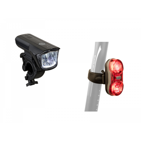 AUTHOR Světlo sada Xray 150 lm / Duplex X7 20 lm  (černá)