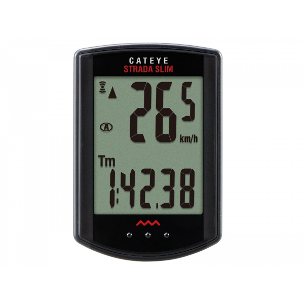 CATEYE Cyklopočítač CAT Strada Slim - road (RD310W)  (černá)
