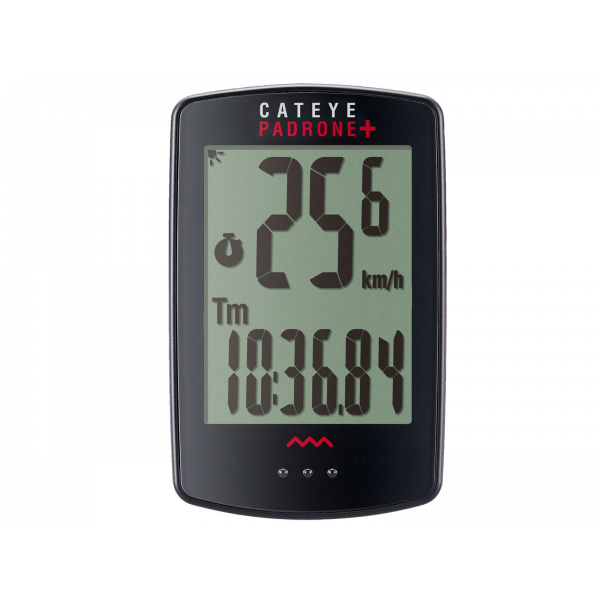 CATEYE Cyklopočítač CAT Padrone + (PA110W)  (černá)
