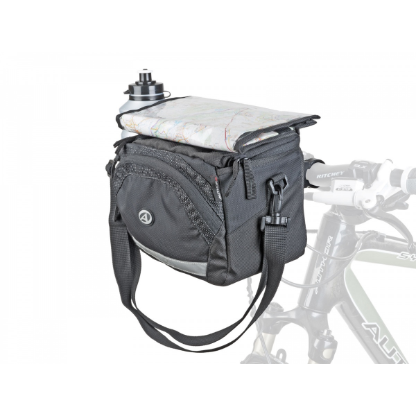 AUTHOR Brašna na řidítka A-H735 QRA X7 d.25,4/ d.31,8mm (černá)