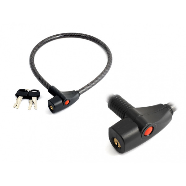 AUTHOR Zámek ACL-59 klíč  d.12x650mm (černá)