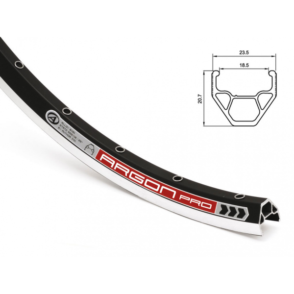 AUTHOR Ráfek ACO Argon Pro X7 CNC 559x19/ 32 (černá)