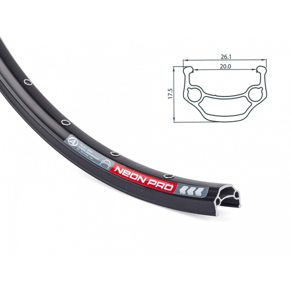 AUTHOR Ráfek ACO Neon Pro 559x20/ 32 disc (černá)