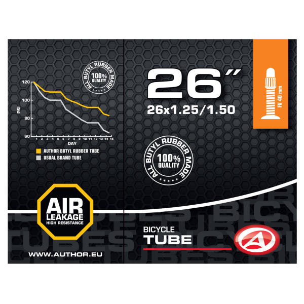 AUTHOR Duše AT-MTB-26" Slim FV40 26x1.25/1.50 (černá)