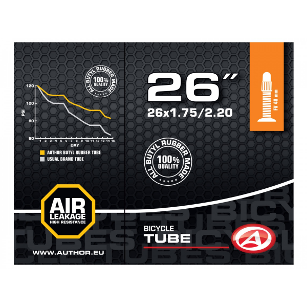 AUTHOR Duše AT-MTB-26" FV40 26X1.75/2.20 (černá)