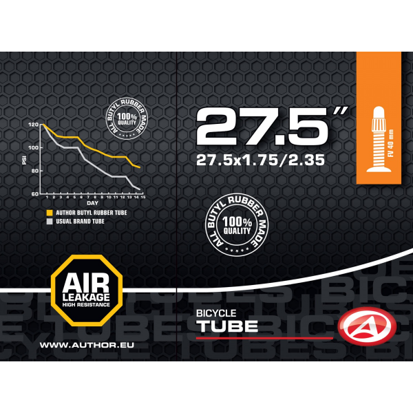 AUTHOR Duše AT-MTB-27,5" FV40 27.5x1.75/2.35 (černá)